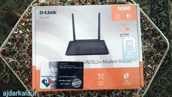 روتر بی سیم ADSL2 Plus و VDSL2 دی لینک مدل DSL 224 NEW - اژدر کالا